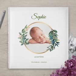 Album photo 10x15 avec photo imprimée sur la couverture pour fille affiche baptême