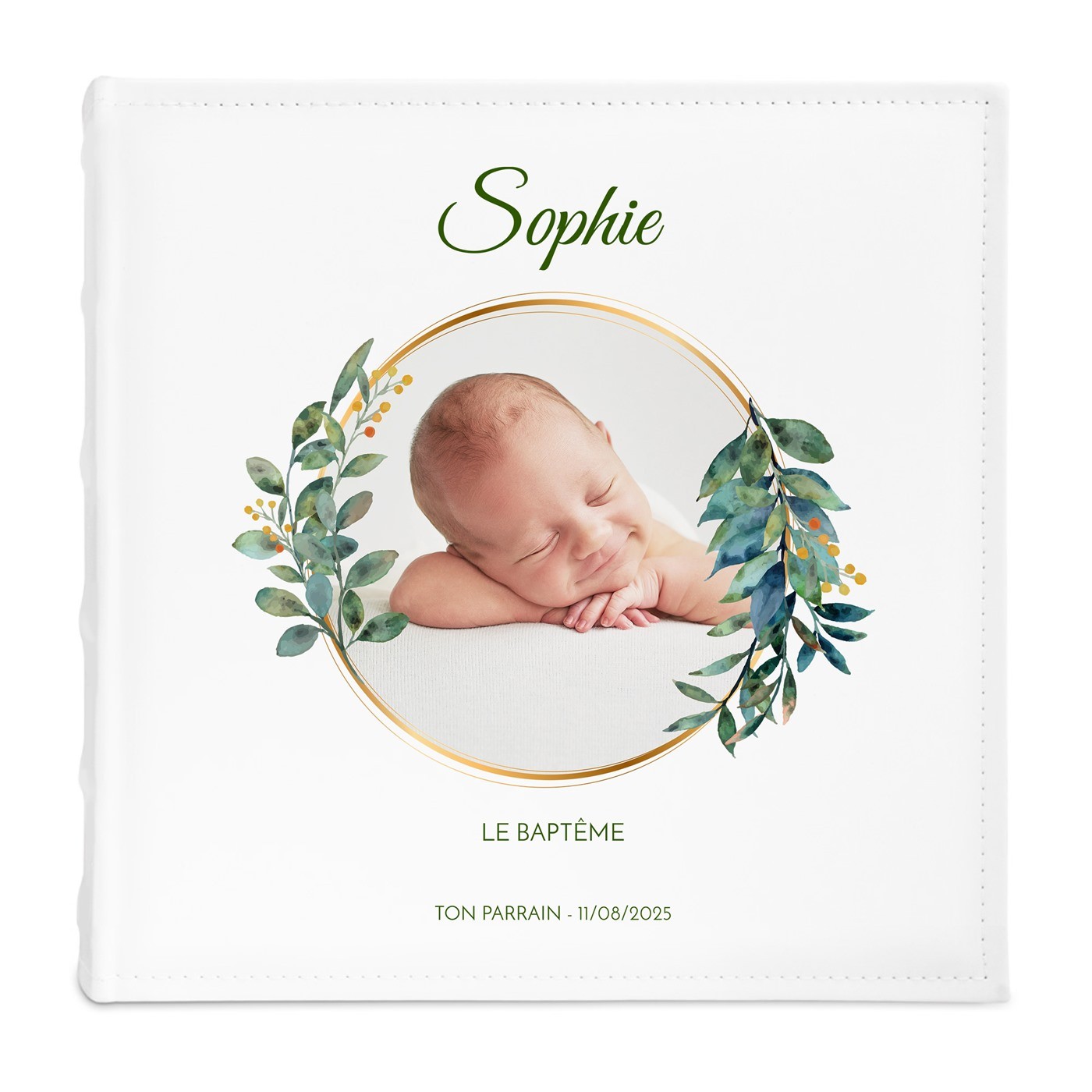 Album photo 10x15 avec photo imprimée sur la couverture pour fille affiche baptême