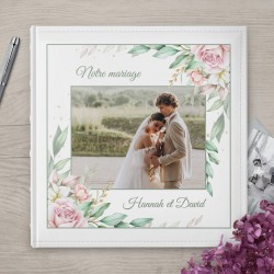Album photo avec personnalisation pour des jeunes mariés pour mariage