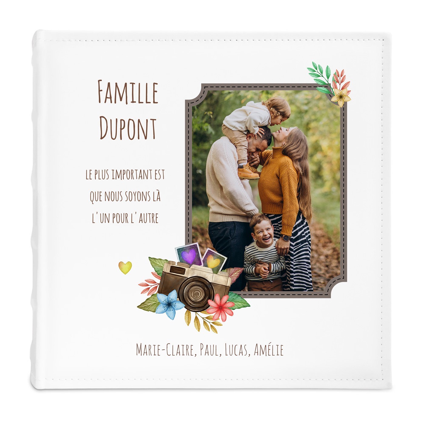 Album photo personnalisé avec impression et votre photo pour des grands-parents pour l'anniversaire de mariage