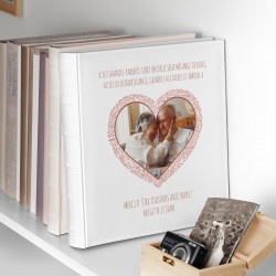 Album photo 10x15 avec photo imprimée sur la couverture grand-parents remerciement de mariage