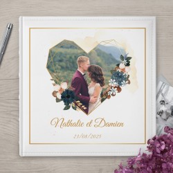 Album photo 10x15 avec photo imprimée sur la couverture pour couple souvenir de mariage