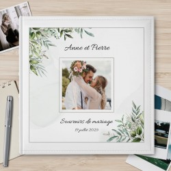 Album photo 10x15 avec photo imprimée sur la couverture pour amis pour mariage