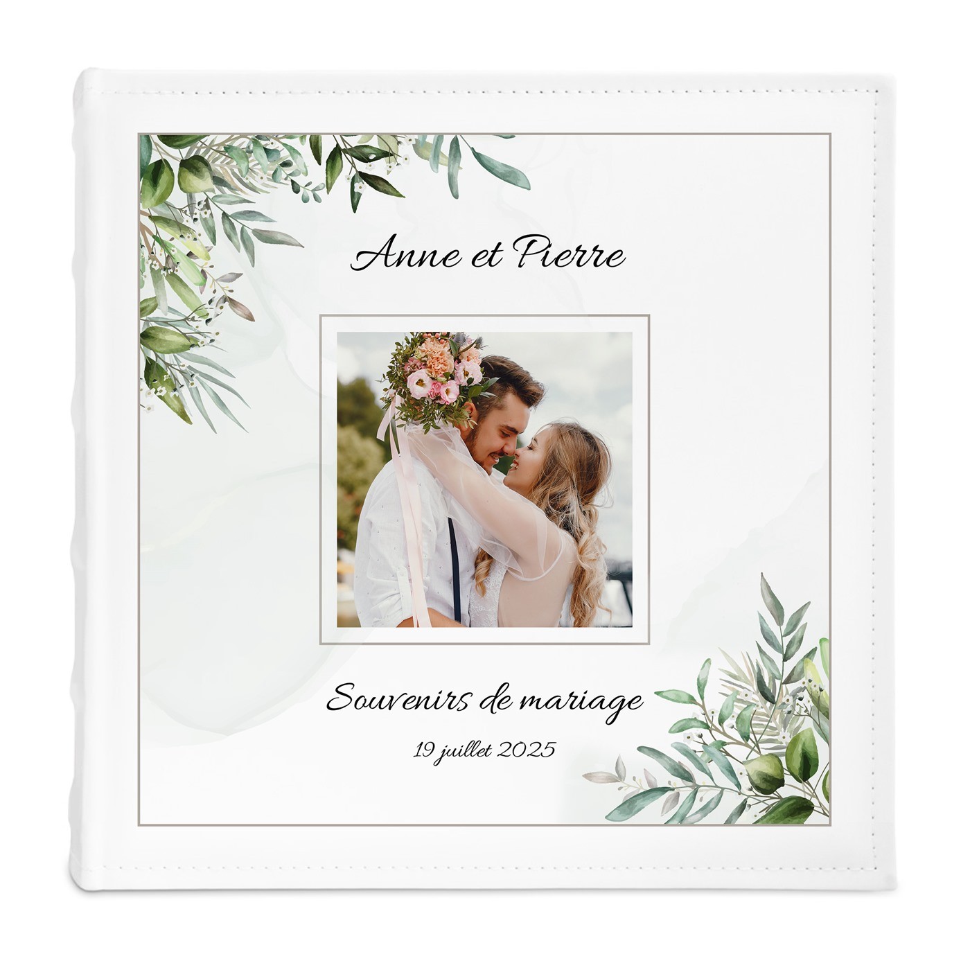 Album photo 10x15 avec photo imprimée sur la couverture pour amis pour mariage