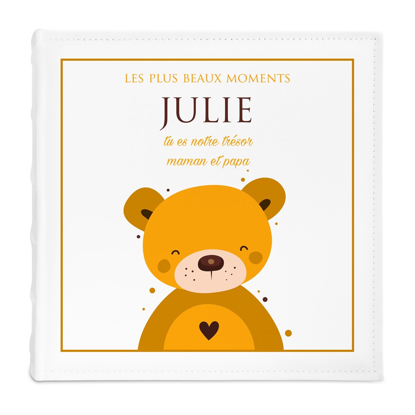 Album photo avec personnalisation pour l'anniversaire d'une petite fille