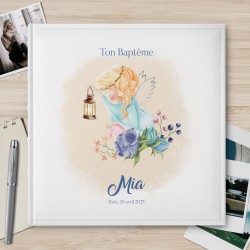 Album photo personnalisé avec impression pour le baptême d'une filleule