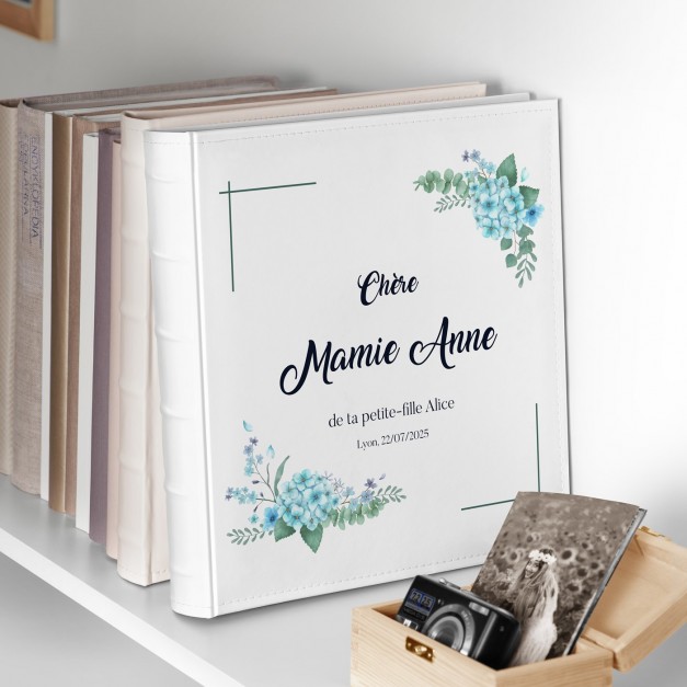 Album photo avec personnalisation pour l'anniversaire de mamie