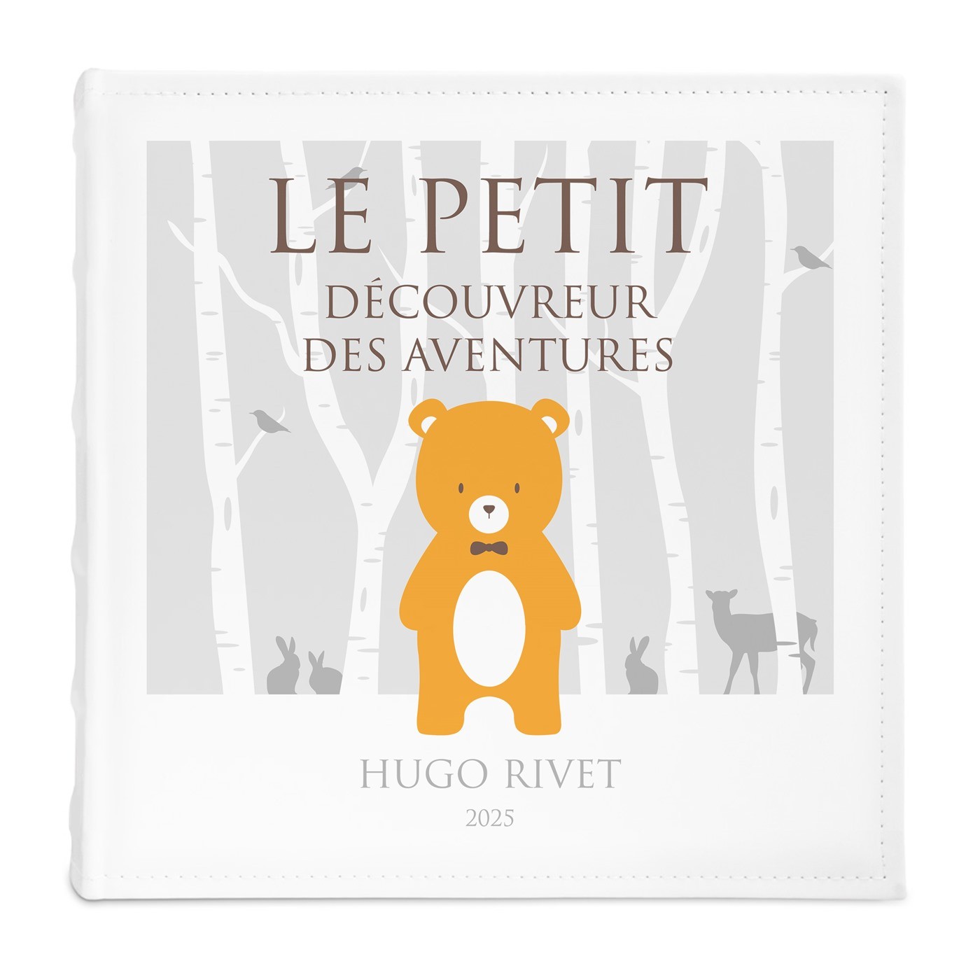 Album photo avec personnalisation pour l'anniversaire d'un petit garçon