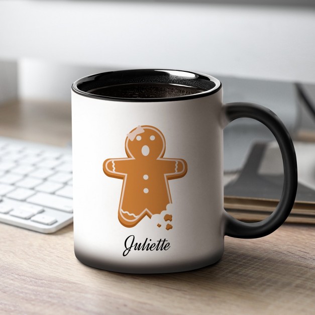 Tasse magique avec impression magique noir et blanc pour elle noel