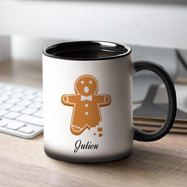 Tasse magique avec impression magique noir et blanc pour lui mari noel