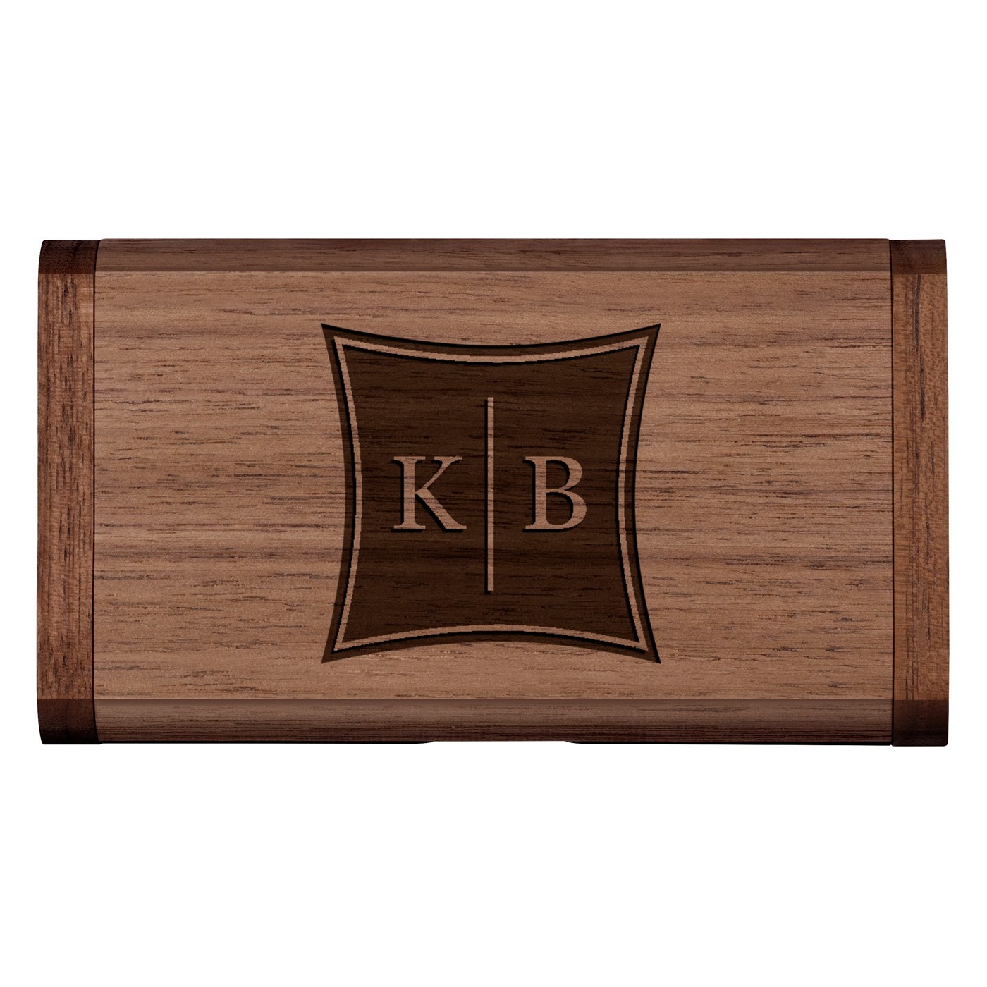 Clé USB en bois personnalisée 64 Go dans une boîte magnétique pour un couple pour l'anniversaire de mariage