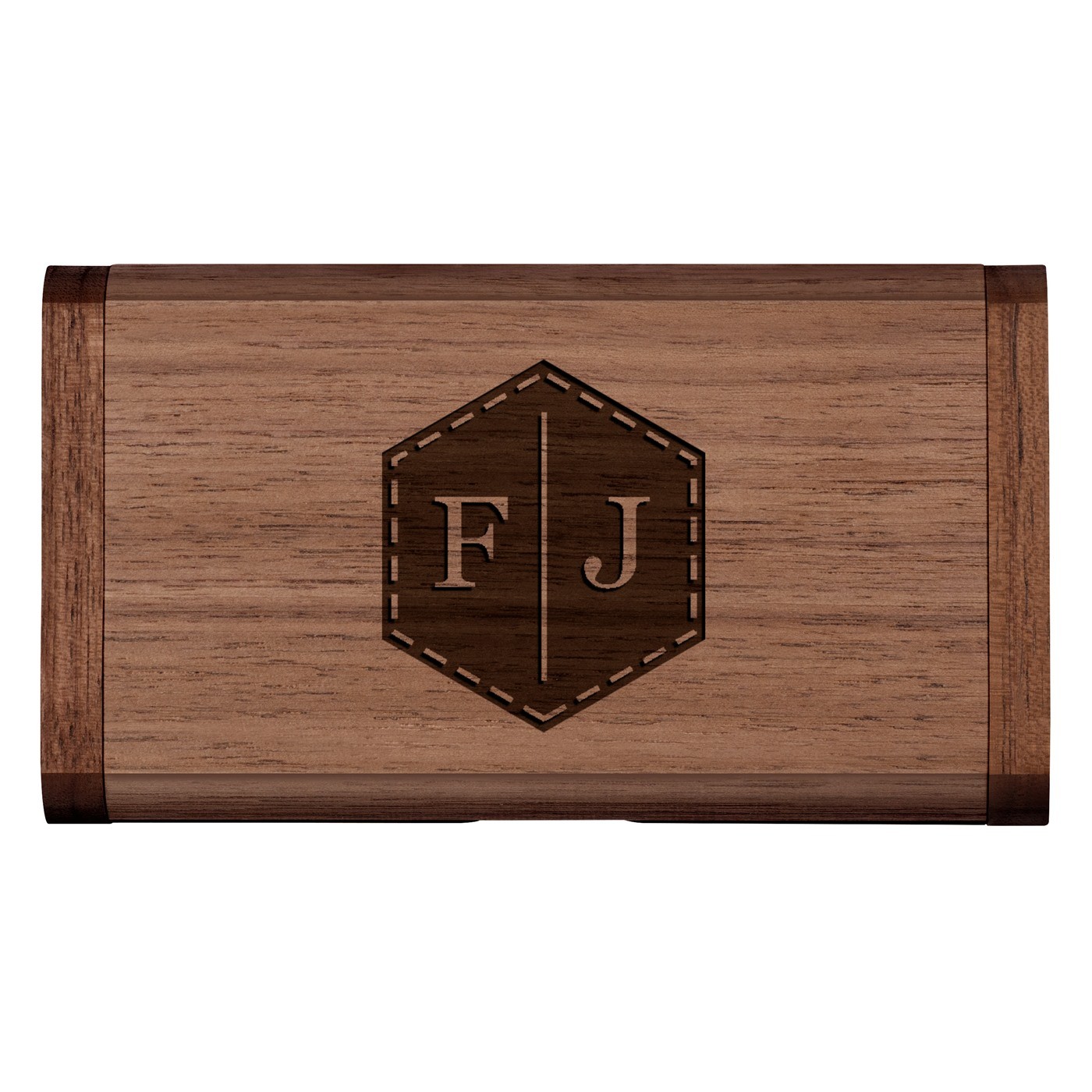 Clé USB en bois personnalisée 64 Go dans une boîte magnétique pour un couple pour la Saint-Valentin