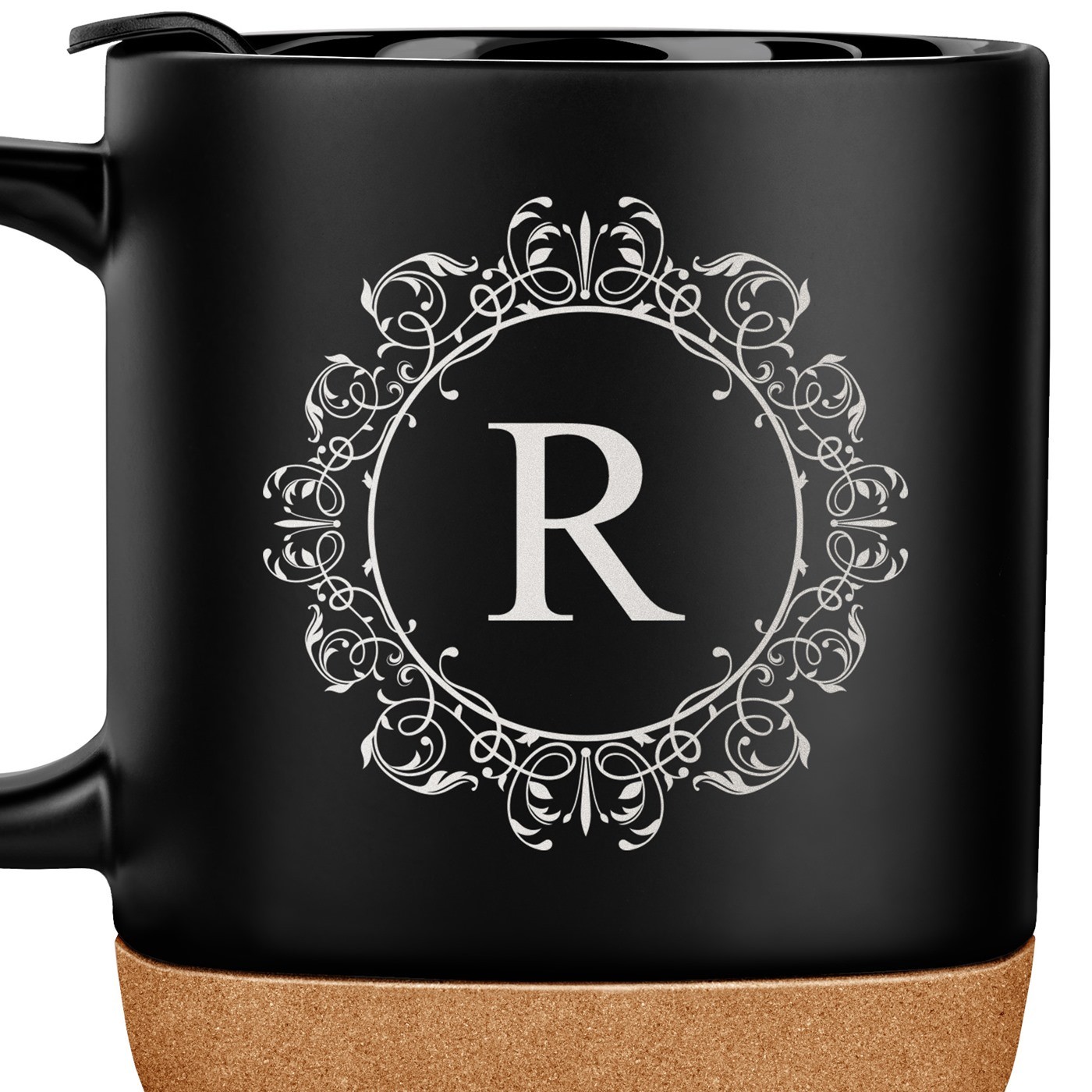 Mug noir avec impression et couvercle pour homme femme anniversaire