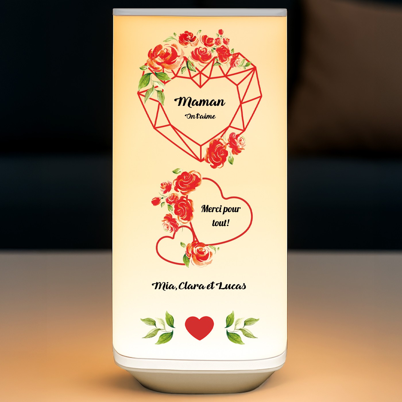 Veilleuse LED avec impression pour maman pour anniversaire
