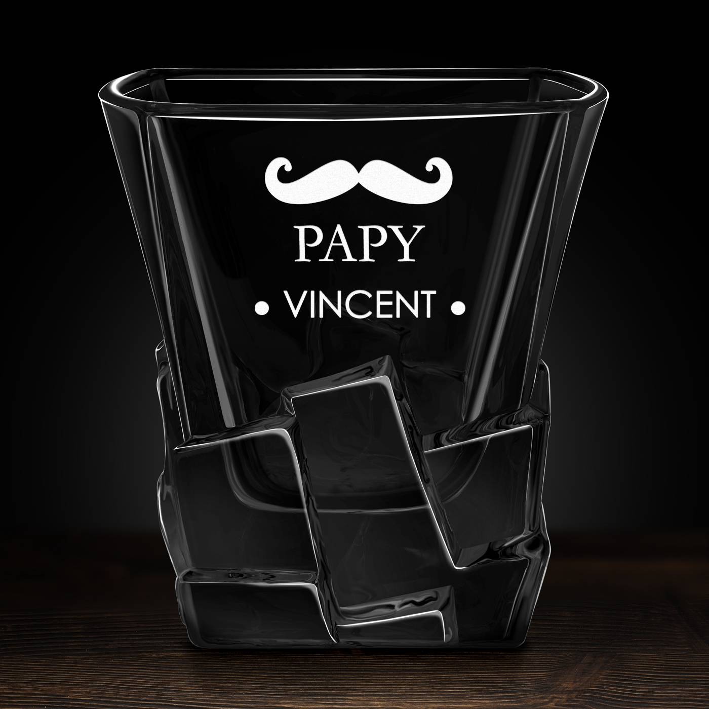 Verre à whisky Ice Blink avec gravure pour un grand-père