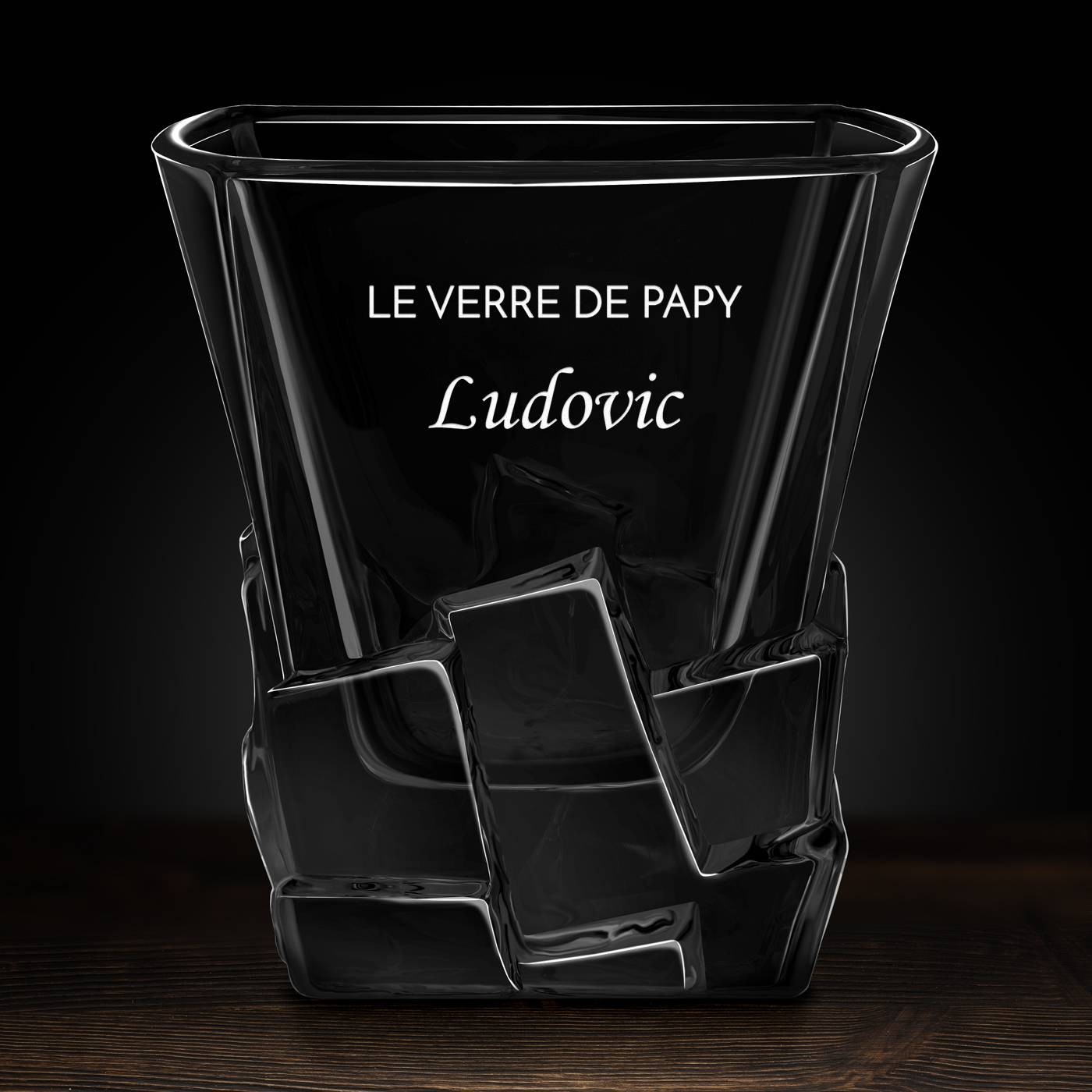 Verre à whisky Ice Blink avec gravure pour un homme