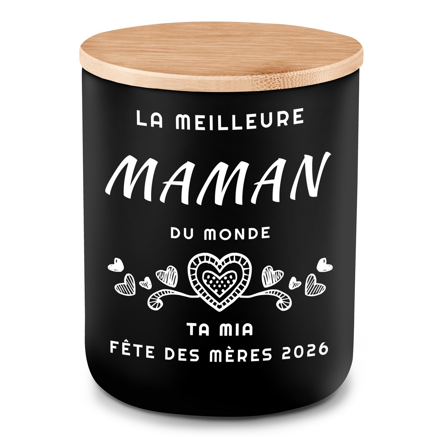 Bougie en cire de soja personnalisée pour maman pour la fête des mères