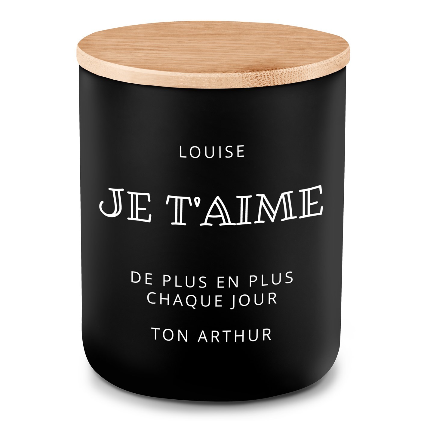 Bougie en cire de soja avec gravure pour une épouse pour l'anniversaire de mariage