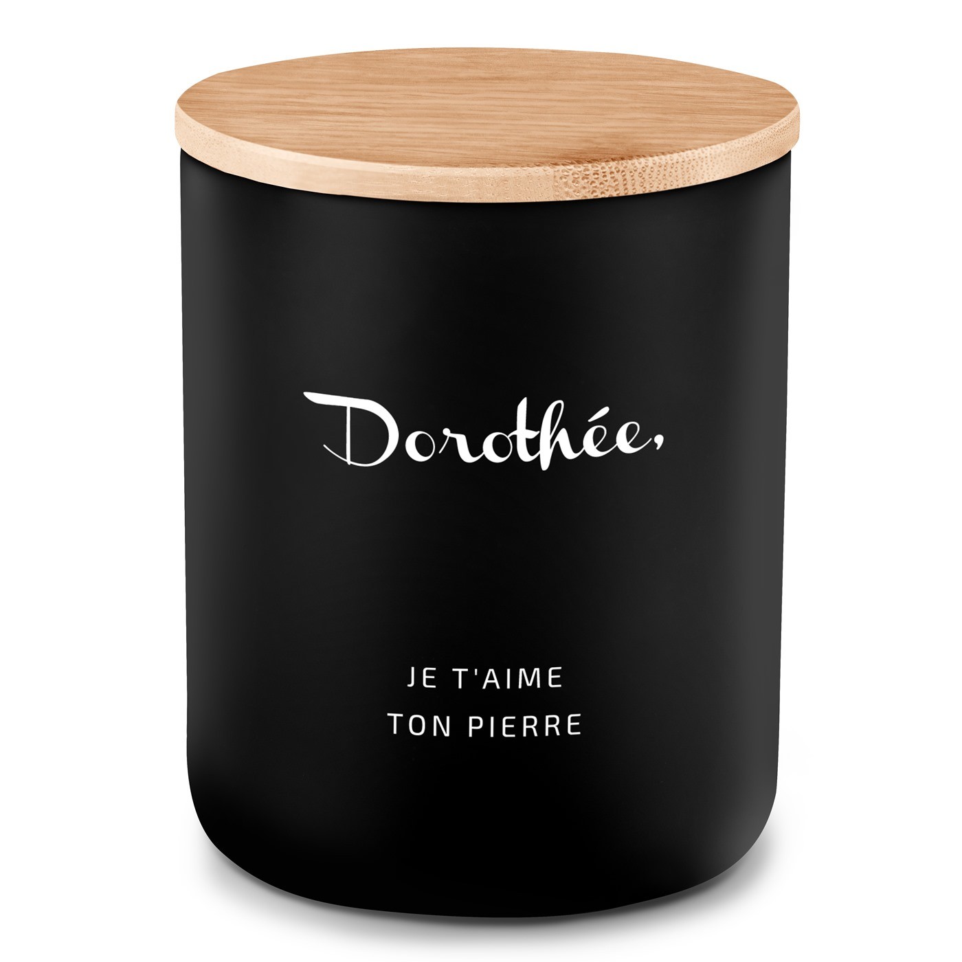 Bougie en cire de soja personnalisée pour une fiancée pour la Saint-Valentin