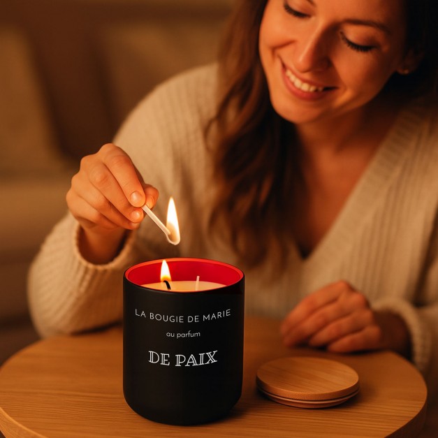 Bougie en cire de soja personnalisée pour une copine pour une crémaillère