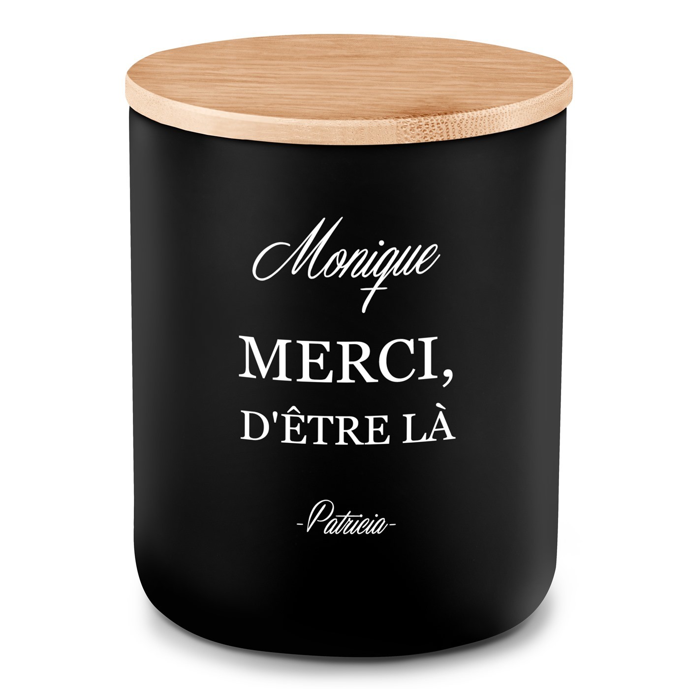 Bougie en cire de soja personnalisée pour une amie pour remerciement