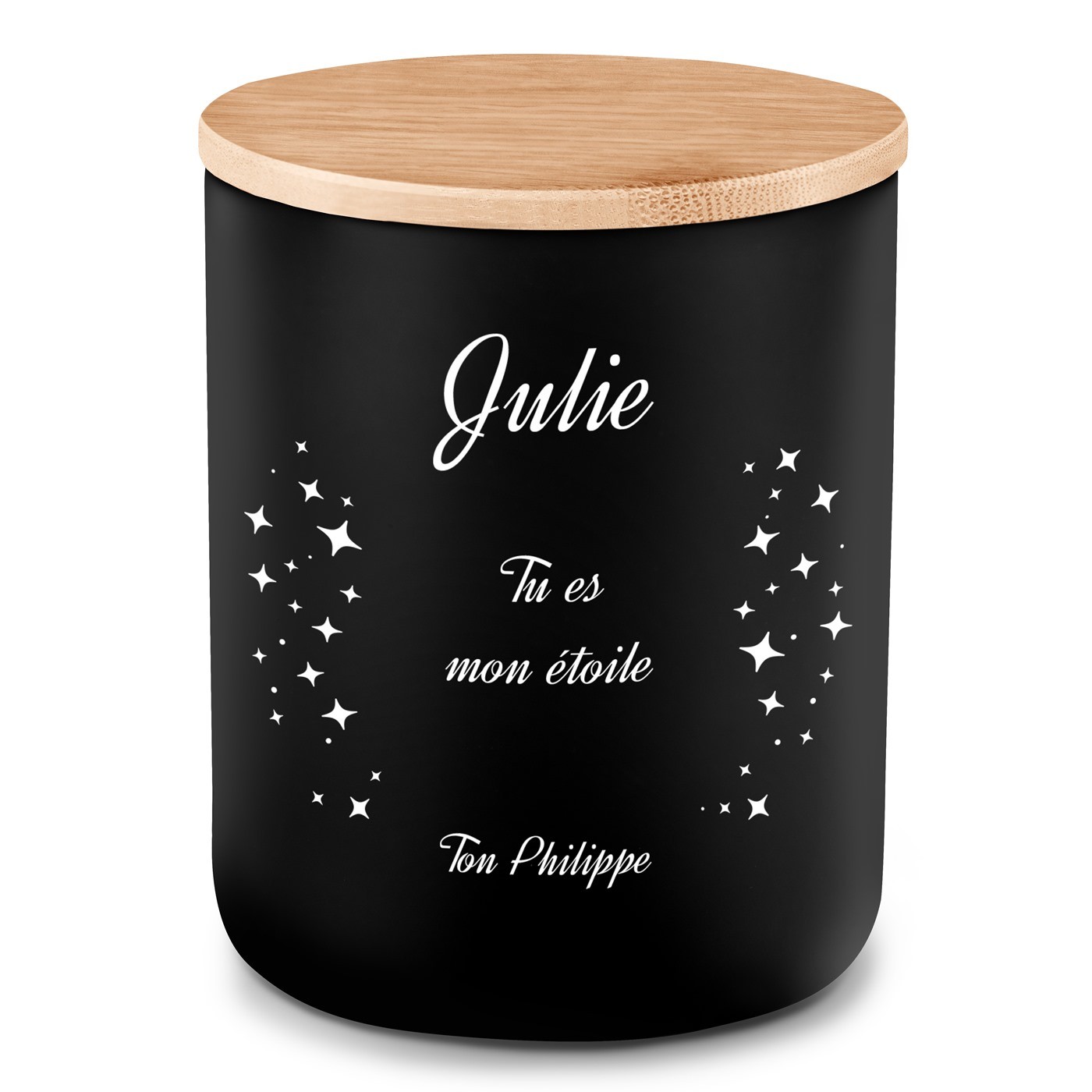 Bougie en cire de soja personnalisée pour une copine pour la Saint-Valentin