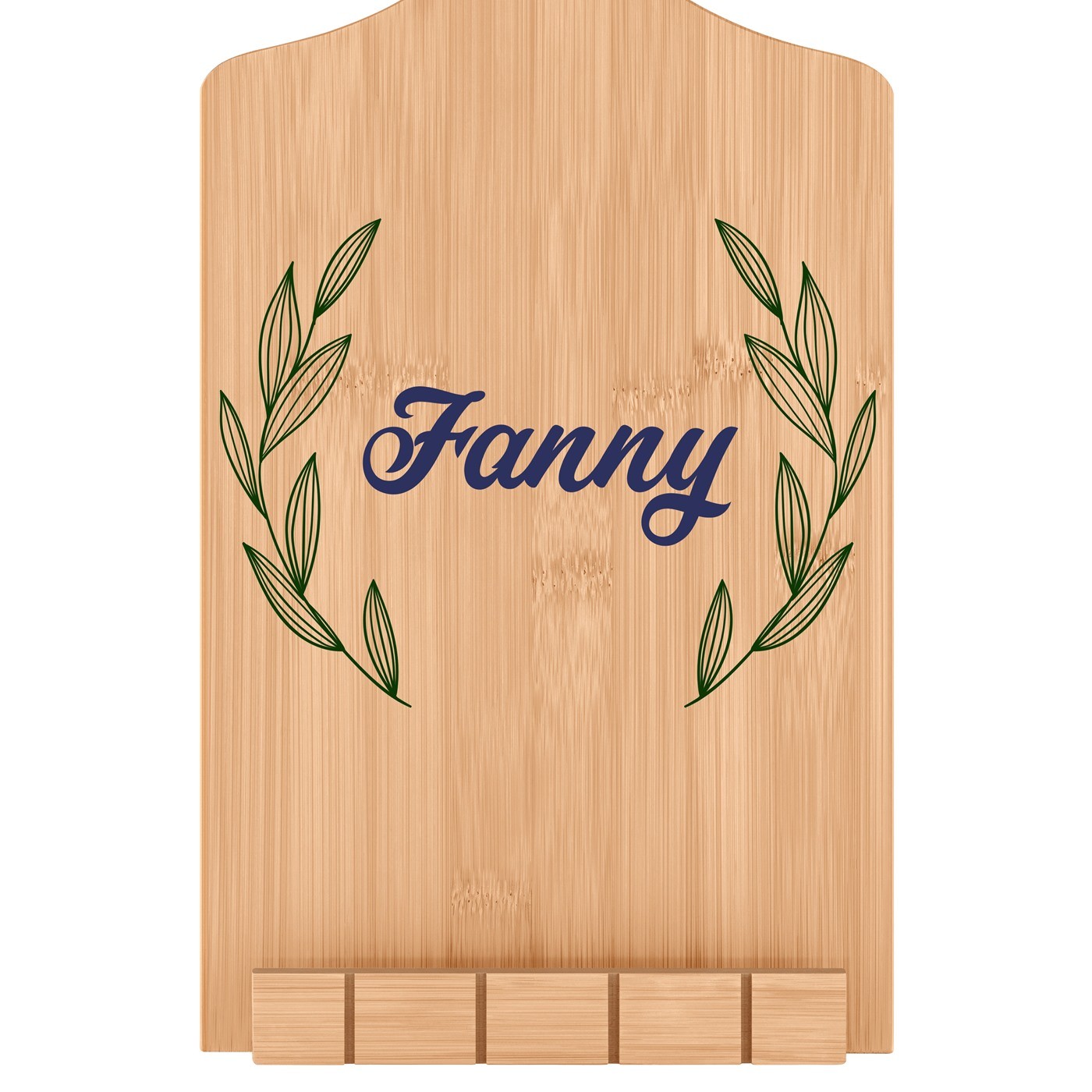 Support de livre personnalisé en forme de planche à découper pour une amie pour une crémaillère
