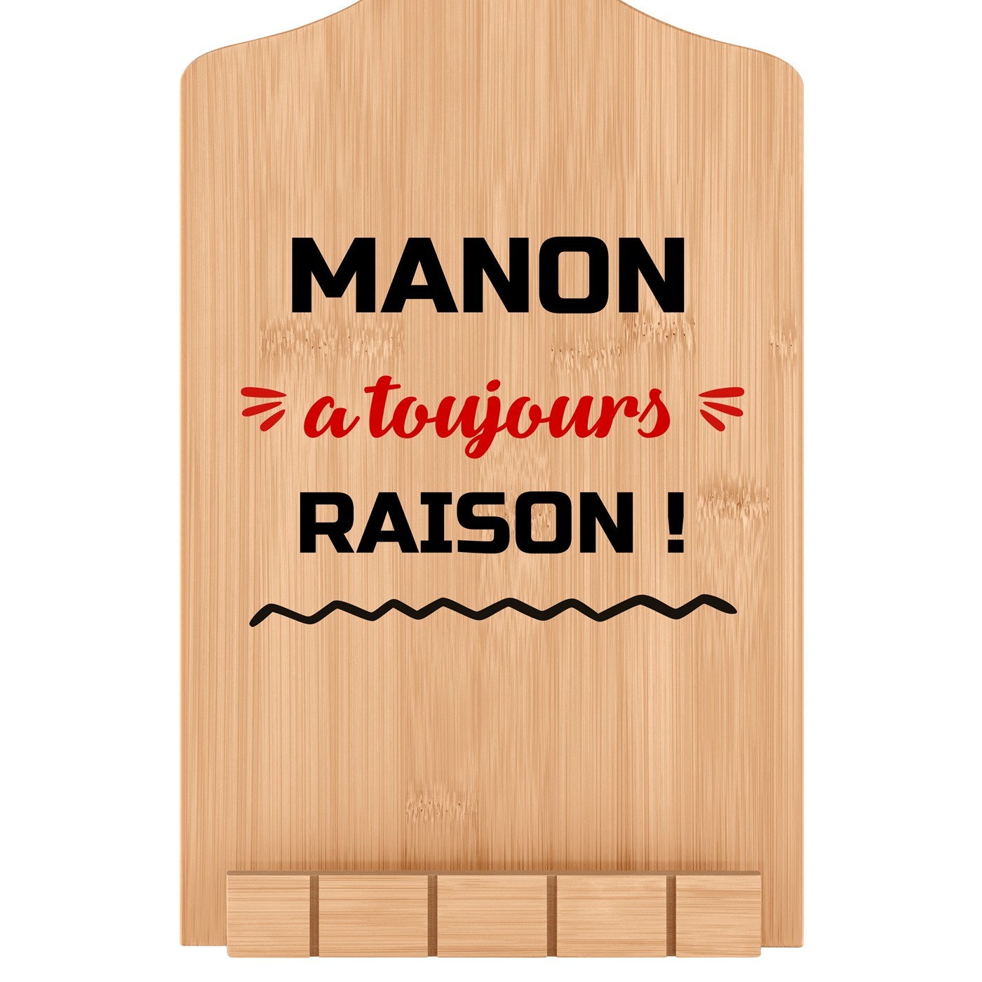 Support de livre personnalisé en forme de planche à découper pour une copine pour une crémaillère