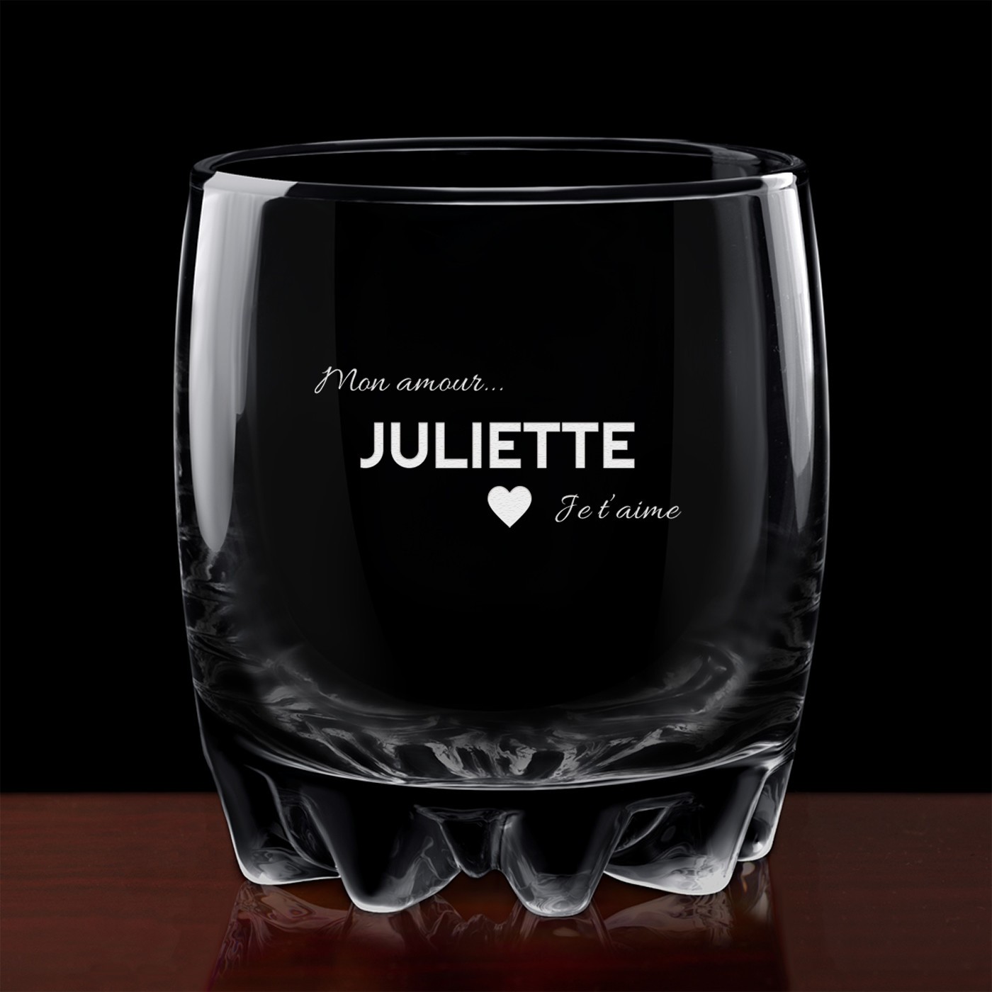 Carafe à whisky globe avec 2 verres gravés pour lui fiancé amoureux