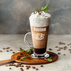 Verre à café avec gravure pour l'anniversaire d'un homme