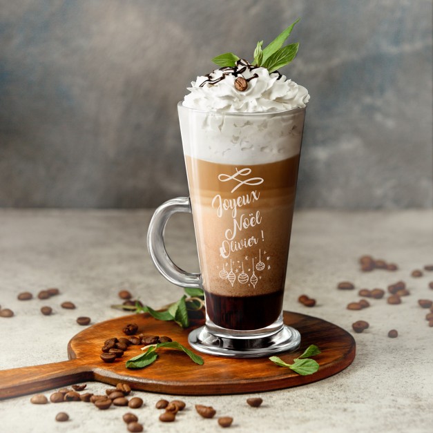Verre à café personnalisé pour papa pour Noël