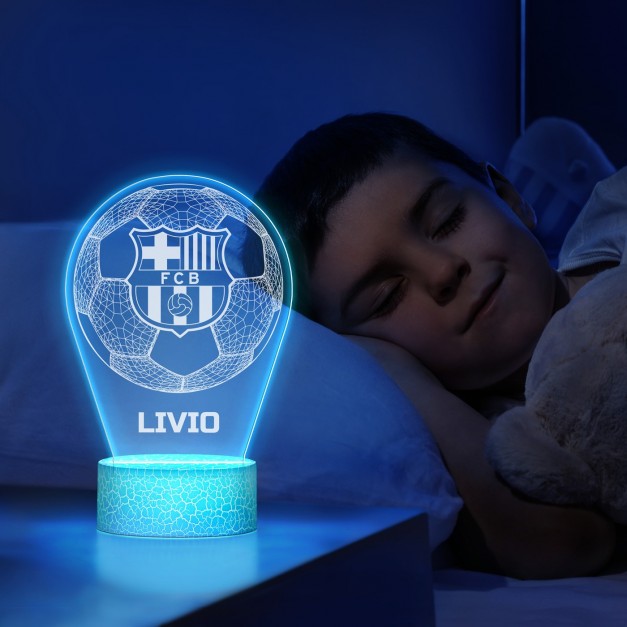 copy of Lampe LED 3D avec impression FC Barcelone