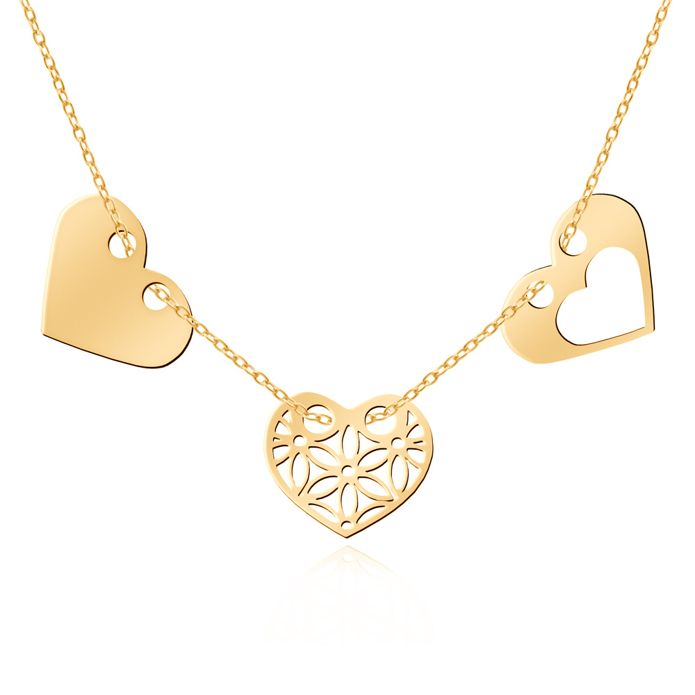 Collier en argent massif 925 (millièmes) plaqué or avec gravure pour une fiancée