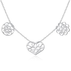 Collier en argent massif 925 (millièmes) avec gravure pour une copine
