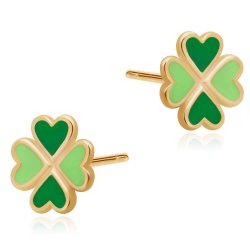 Boucles d'oreilles en or 8 carats pour une petite-fille