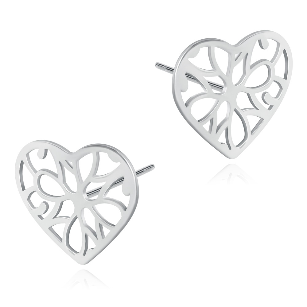 Boucles d'oreilles en argent massif 925 (millièmes) pour une amie